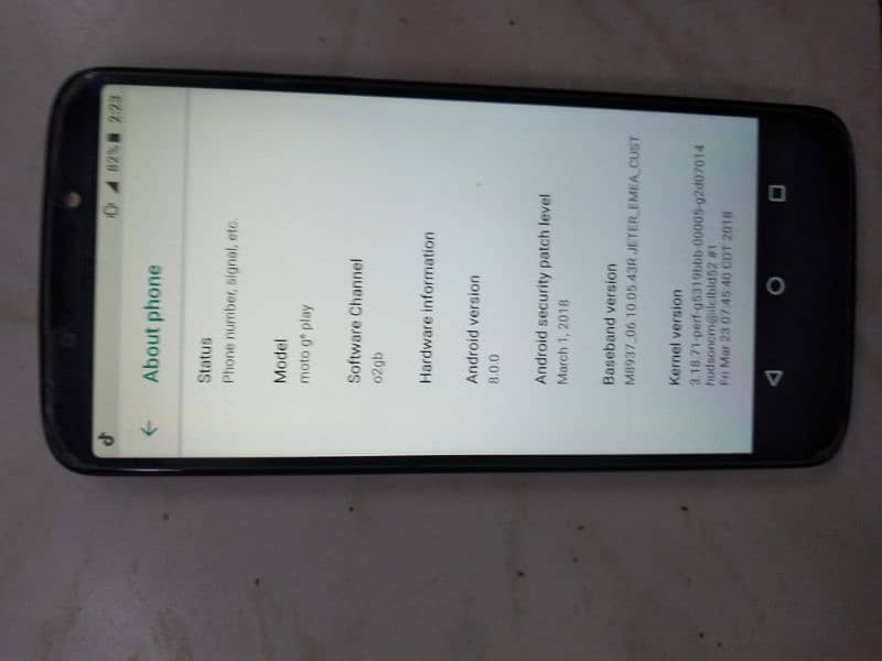 moto g6 play urgent sell 03452801119 2