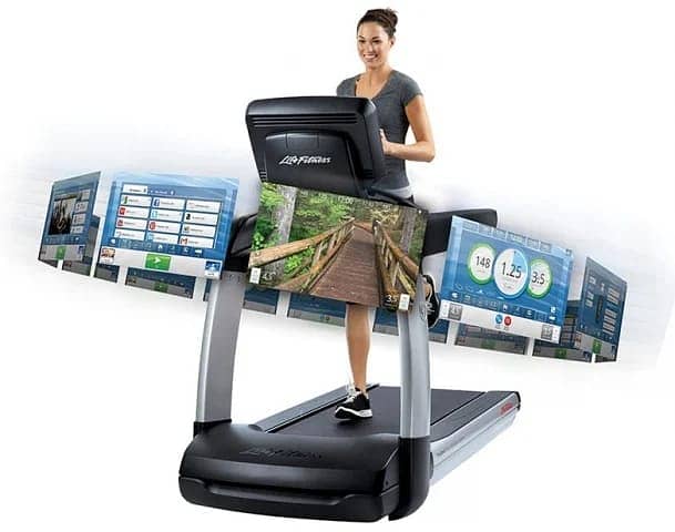 Black Treadmill Life Fitness 95ti Treadmill|Commercial Treadmill 1