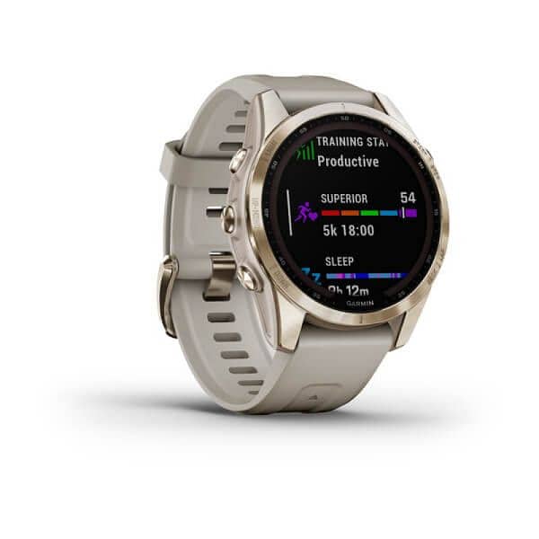 fenix 7S Sapphire Solar  Cream Gold Titanium with Light Sand Band 2