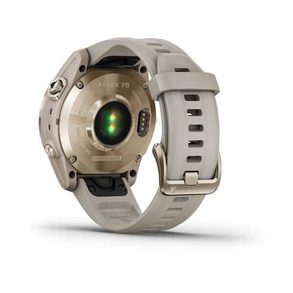 fenix 7S Sapphire Solar  Cream Gold Titanium with Light Sand Band 9