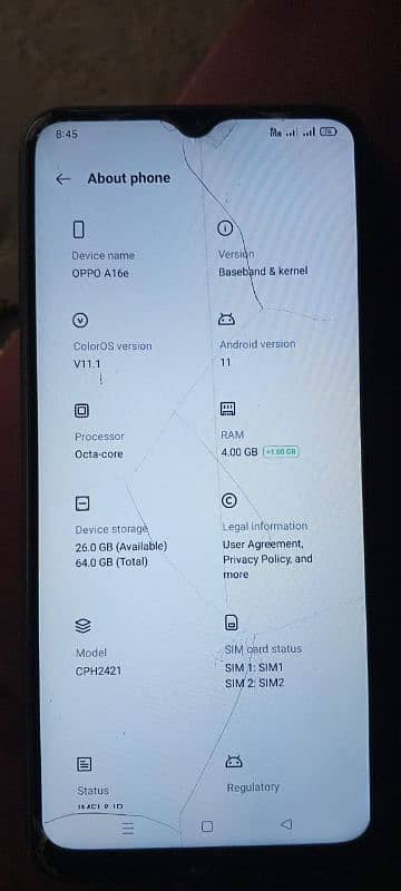 oppo A16e 4/64/without box 1