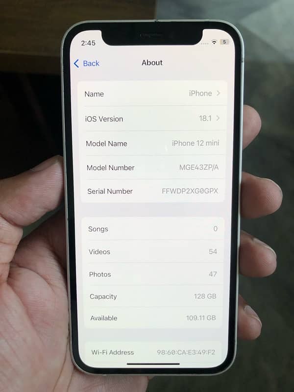 iphone 12 mini 128GB PTA Approved 6