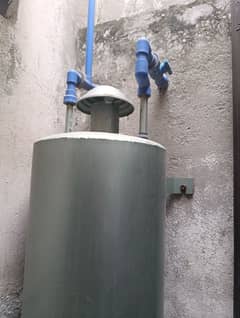 Hand made electric and gas dual geyser