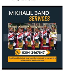 Band Baja fuji Pipe band , Barat , Shadi , Wedding , Mehndi , Events