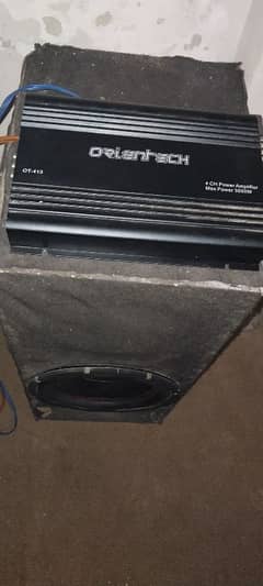 woofer amplifier with wiring