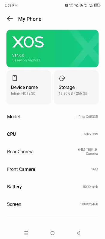 Infinix Note 30 8+5/256 GB 12