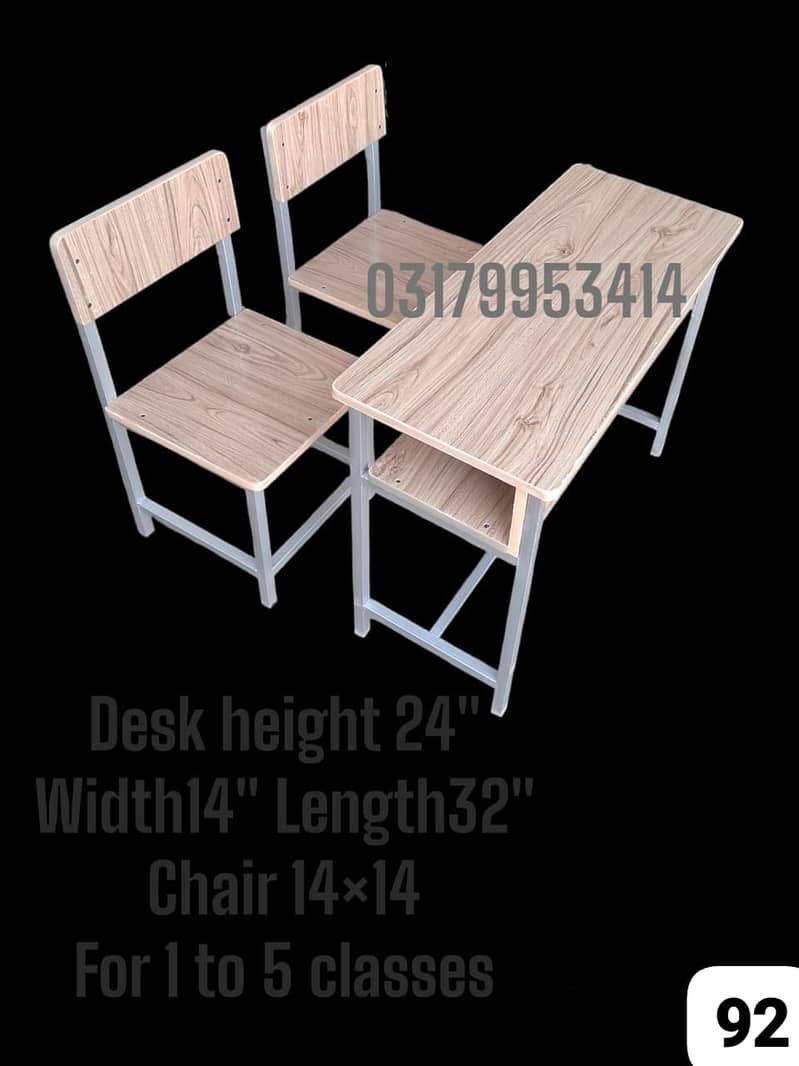 School chair/Study Chair/Iron Chair/Study table/Bench/School furniture 6