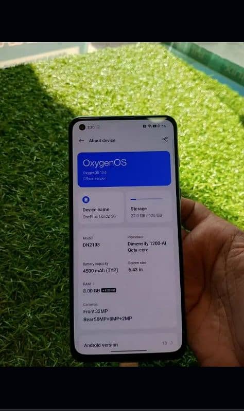 Oneplus Nord 2 5g 8gb+8gb\128gb Non Pta. 0