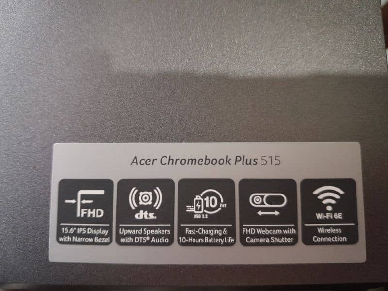 Acer 515 Plus Chromebook in Excellent Condition 7