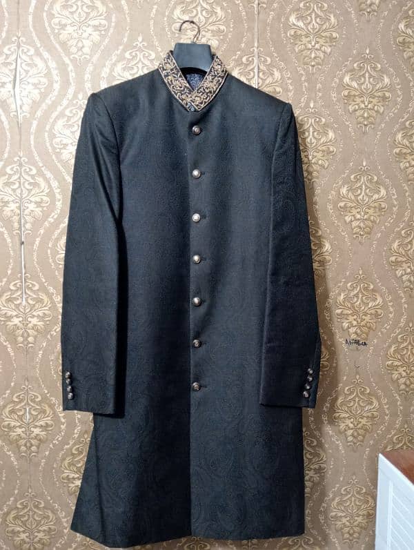 Sherwani Black premium 3