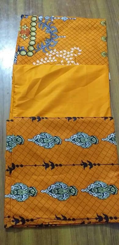 3 pcs linen unstitched suits 5