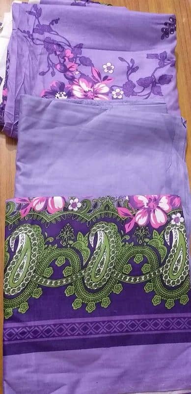 3 pcs linen unstitched suits 6