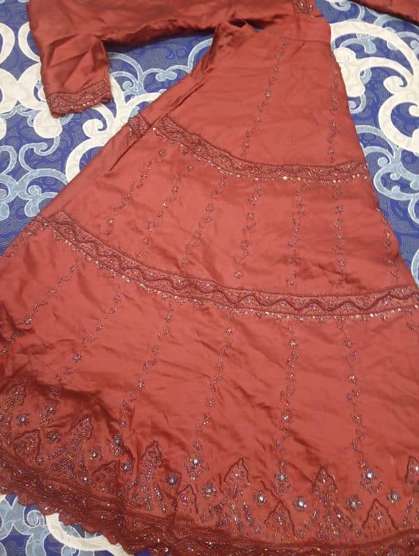 baridal lehnga mehroon colour 1