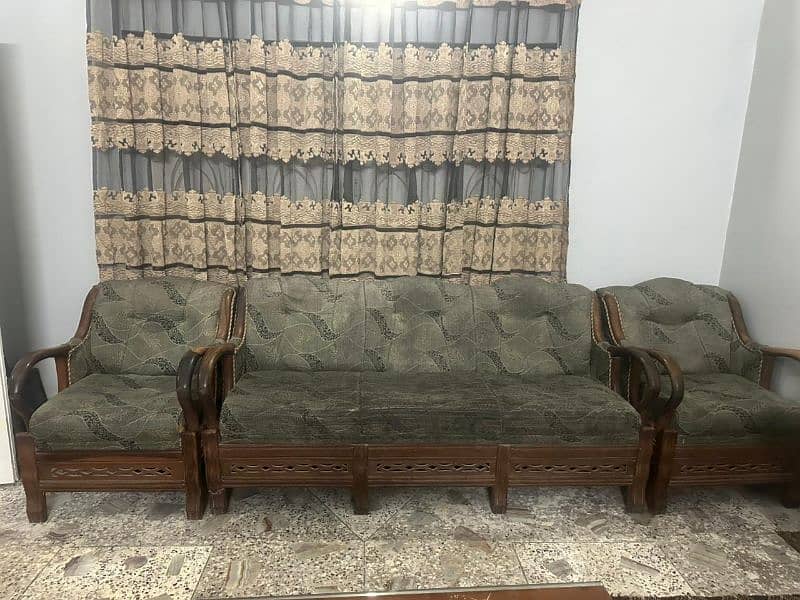 wooden sofa set 0