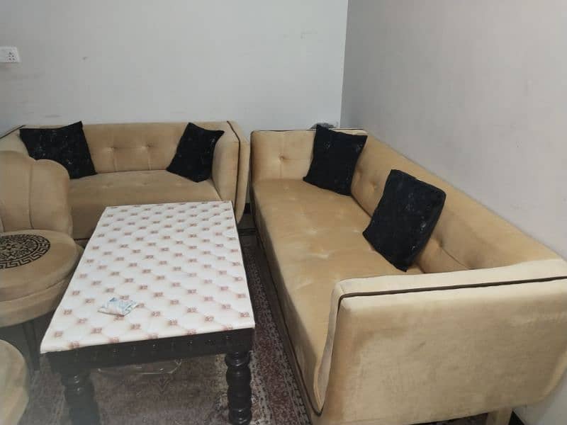 Sofa with Two Coffee chairs and Table 2