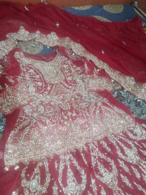 bridal lehenga for sale condition 10/10 2