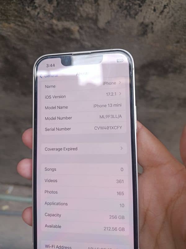 iphone 13 mini non pta no active 256 gb 4 month sim working 2