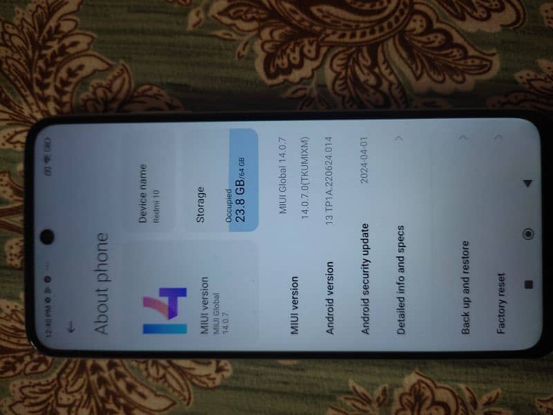 Redmi 10 with original charger 4/64 2