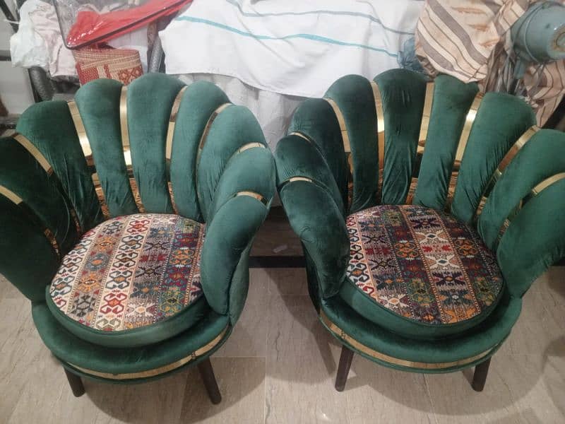 Coffee Chairs set with table| New 1