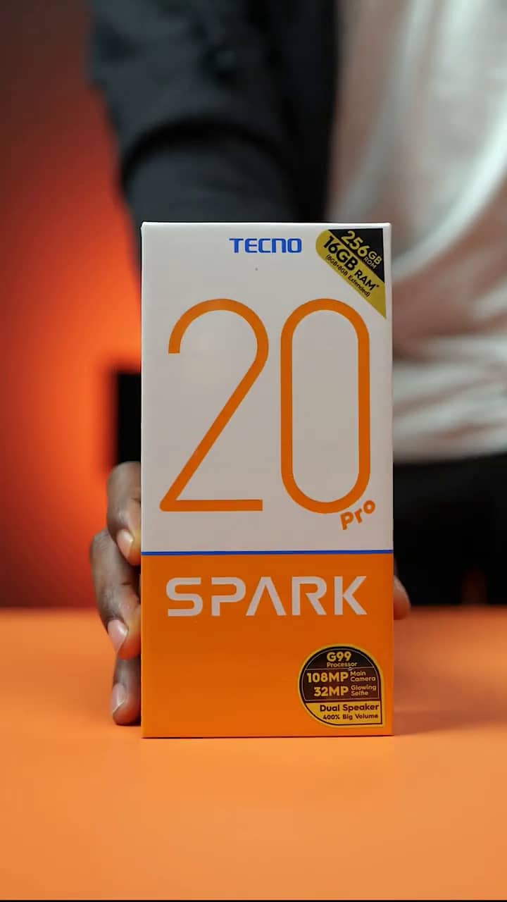 New Tecno Spark 20 Pro Box Pack 13 Month Warranty 16GB Ram 256 Storage 0