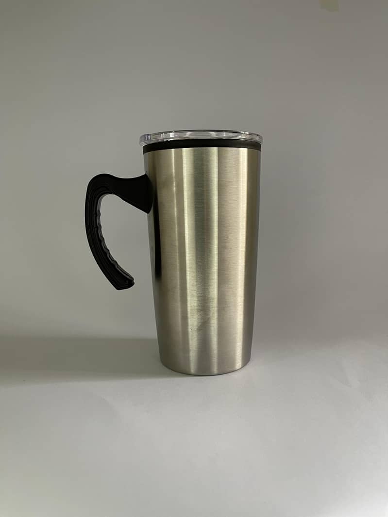 Best premium quality steel coffee mug with handle, cover 2024 5