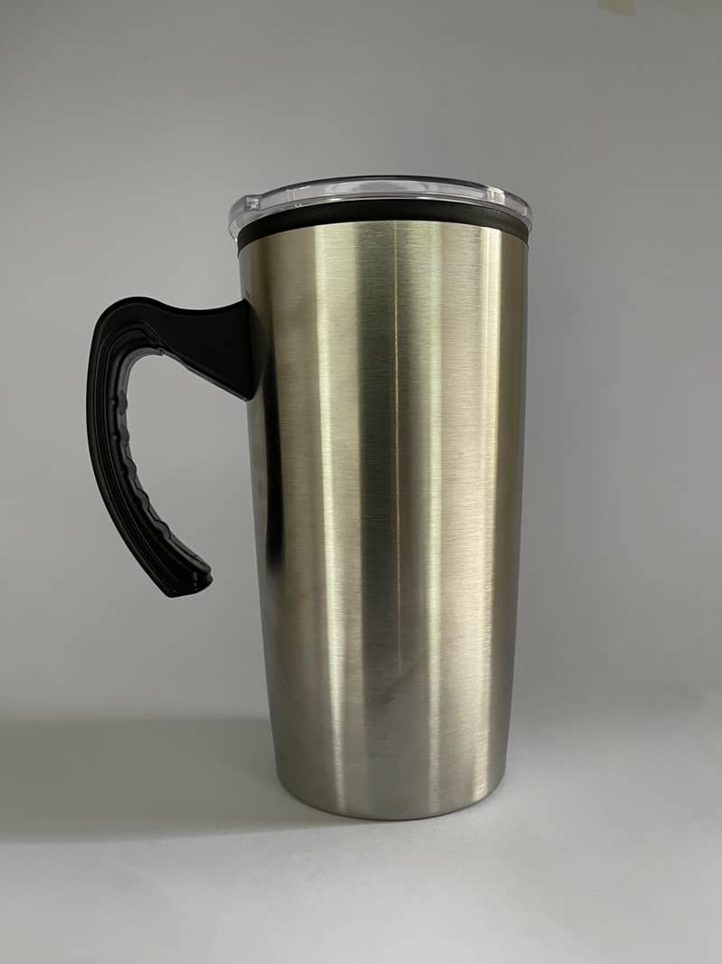 Best premium quality steel coffee mug with handle, cover 2024 6