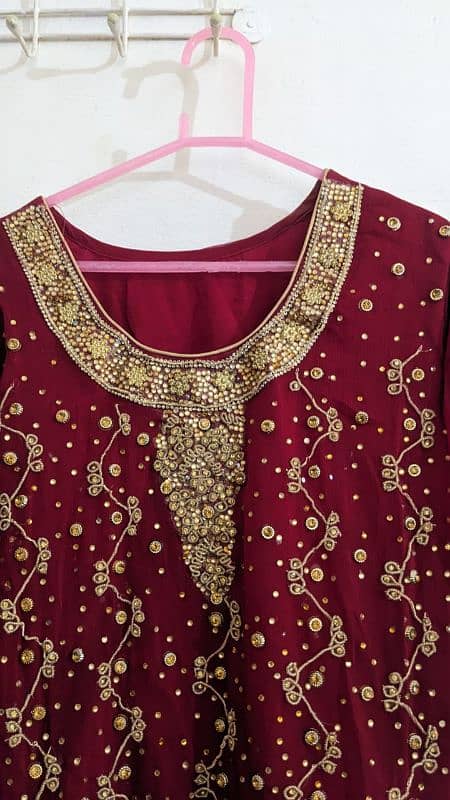 Blood Red colour wedding Lehnga for Sell 8