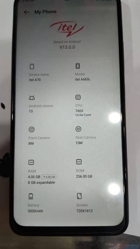 Itel A70 1