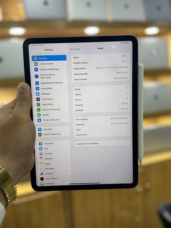 iPad pro M2 11inches 128GB 5