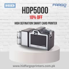 HID FARGO HDP5000 PVC CARD PRINTER With water Mark security