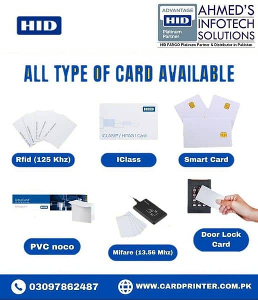 HID FARGO HDP5000 PVC CARD PRINTER With water Mark security 3