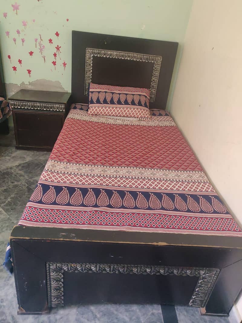 Two single beds - 6/10 condition - urgent sale 0