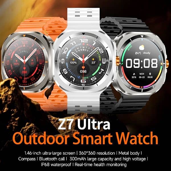 Z7 Ultra, Large Battery Capacity, Aluminium Alloy Smartwatch 3