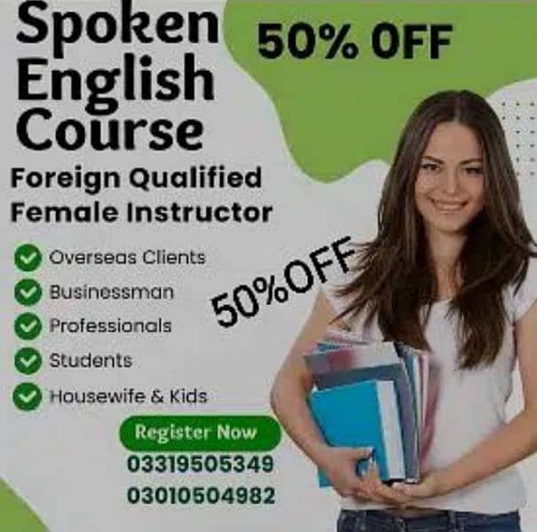 Spoken English Course/ Foreign Qualified Female Instructor 0