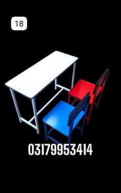 Iron chair/Classroom chair/University chairs/Study table/Chair/table