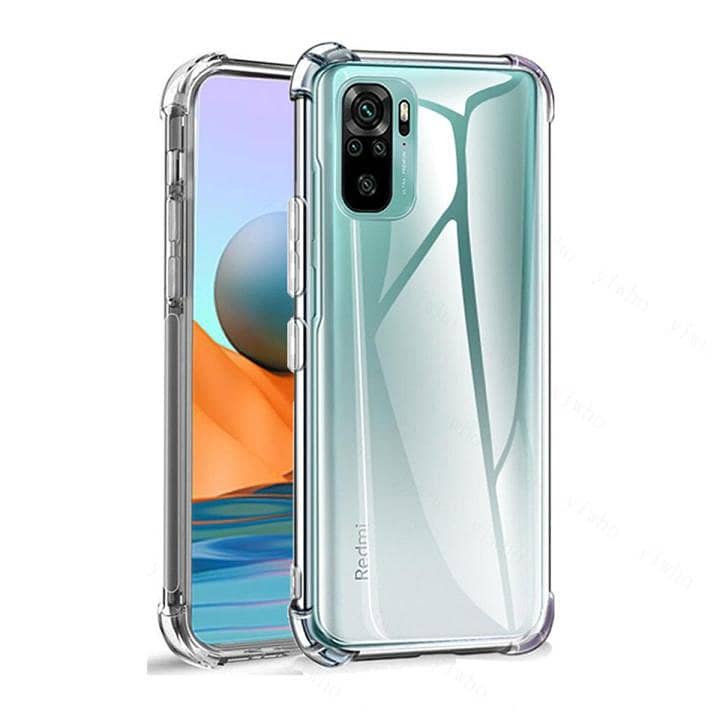 Xiaomi Redmi Note 10 silicone Transprent Crystal Clear Back Cover/Case 0