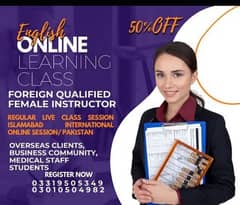 Spoken English Course/Foreign Qualified Female Instructor