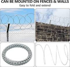 Home protect fence | home security fabrication | Razor wire