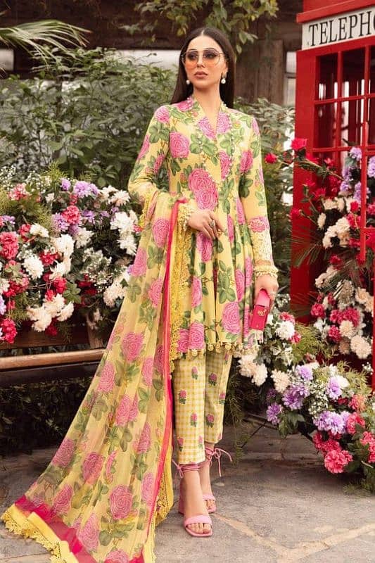 Maria B lawn 3 piece unstiched 0