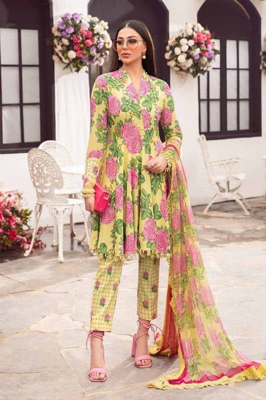 Maria B lawn 3 piece unstiched 1