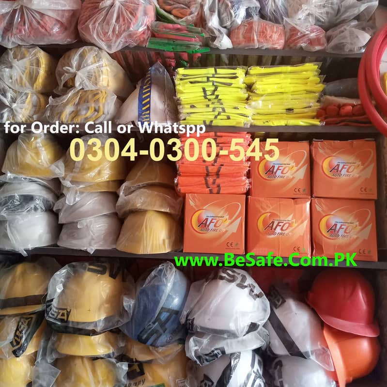 PPEs, Chemical Spill kit, Vest, Helmet, Shoes, Convex Mirror 0