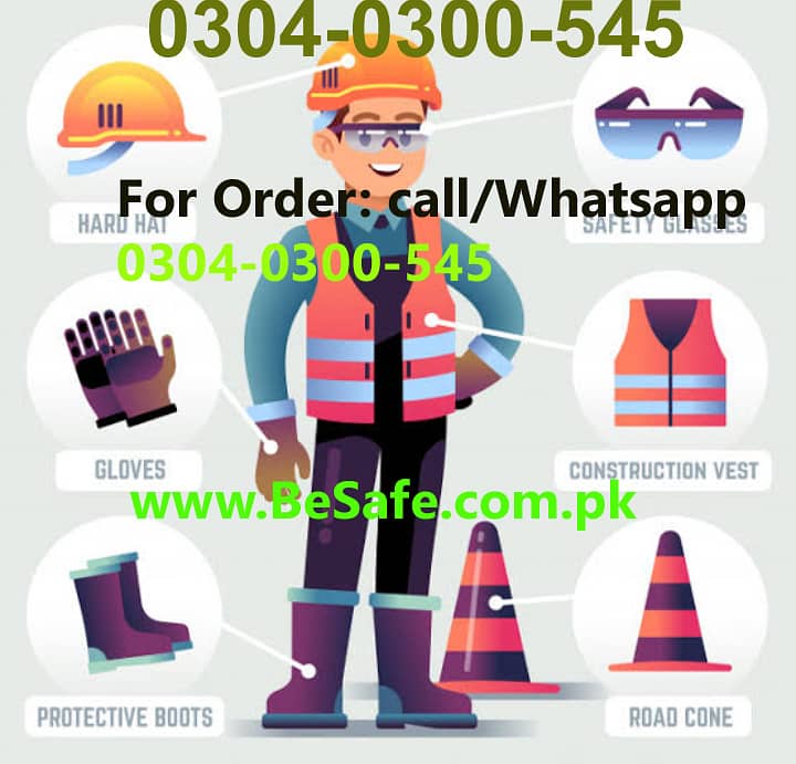 PPEs, Chemical Spill kit, Vest, Helmet, Shoes, Convex Mirror 3