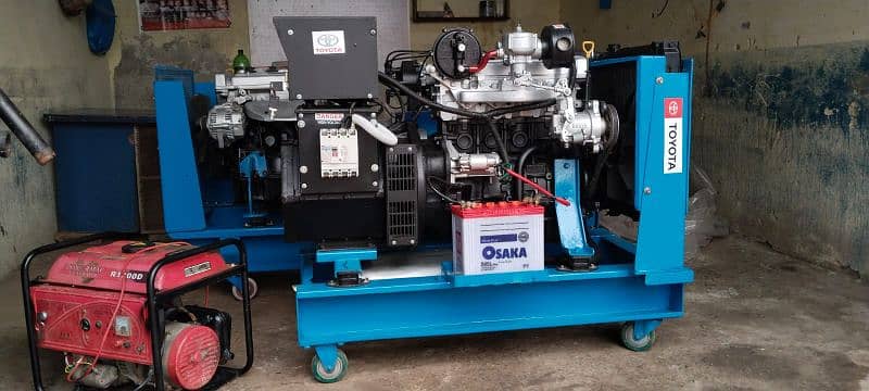 generator 15kva gas Toyota 1800cc Japan engine 6