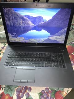 HP zbook 17 G3 core ddr4,4 months used