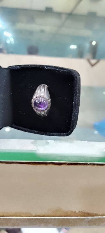 real stone Aqeeq Silver ring silver pice 925 999 5