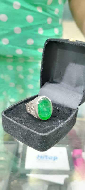 real stone Aqeeq Silver ring silver pice 925 999 14