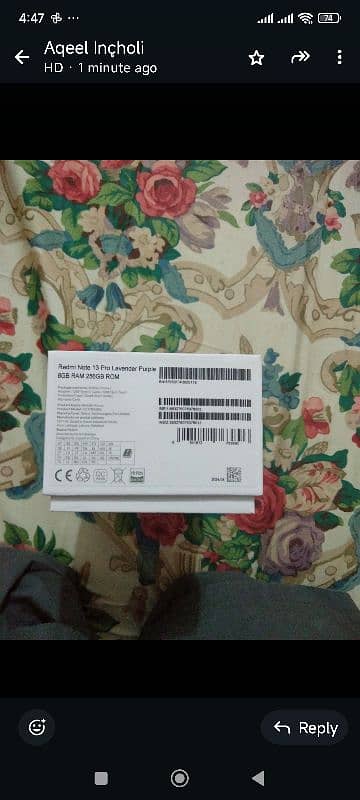 Redmi mobile phone Note 13 pro condition 10/10 2