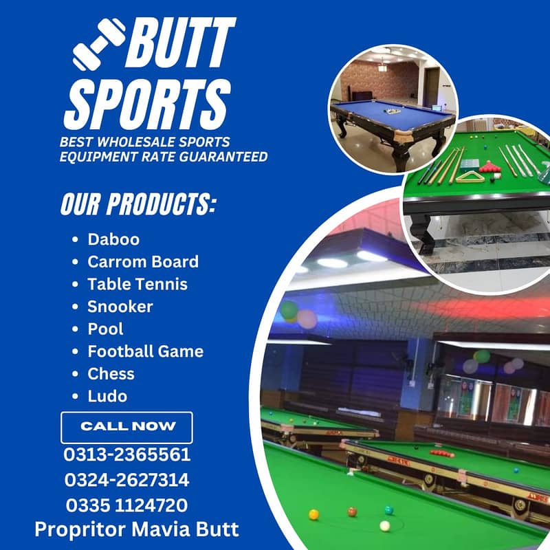 SNOOKER TABLE , TABLE TENNIS, POOL TABLE, BILLIARD TABLE, SNOOKER CUES 0