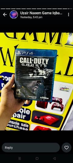 PS4 CD Available 03174203683