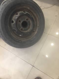 4 Rim with 4 tyres size 12